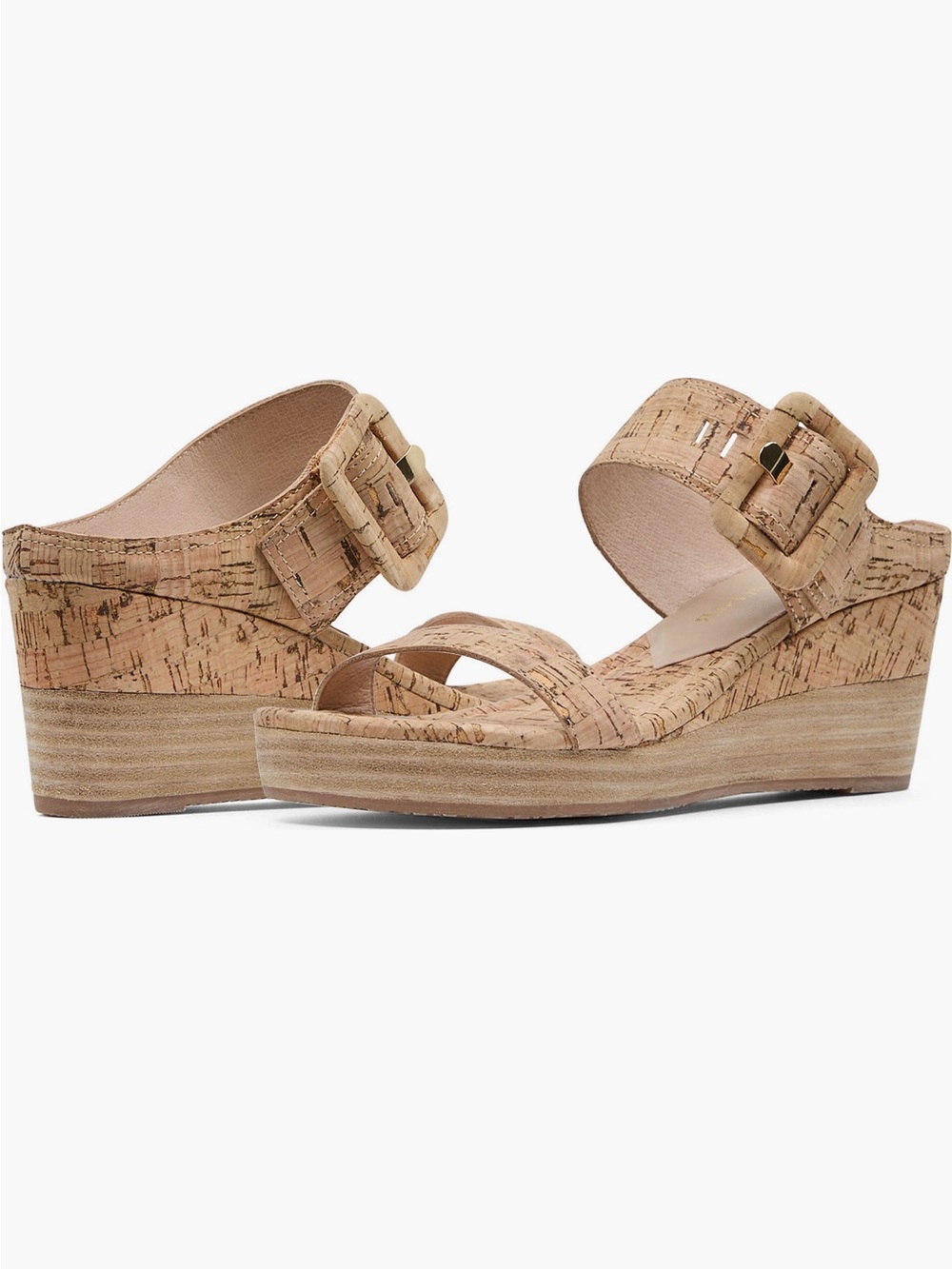 Donald Pliner Gizelle Platform Cork Wedge Sandal in Natural Sz 9.5 Coastal Chic